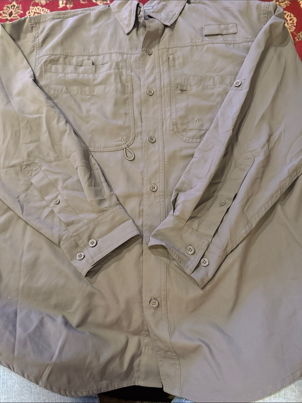 Reel Legends Saltwater II Shirt Mens Size Medium Pockets Button Up (TD)